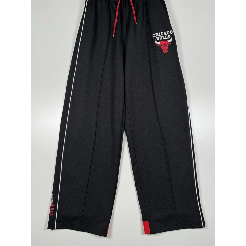 + RARE Vintage Reebok Chicago Bulls NBA Fusion Warm Up Track Pants Y2K Black XL